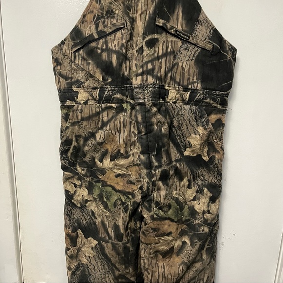 VTG CAMO OVERALLS REAL TREE CAMOUFLAGE HUNTING OUTDOOR AOP PANTS CARGO MOSSY OAK - Picture 11 of 13